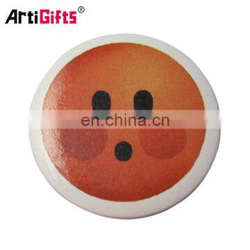 Custom metal round pin button