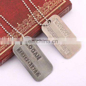 antique silver lost pet dog information engraved ID tags alloy metal cheap price pets accessories dog tags