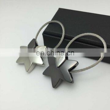 New arrive car bag pendant star metal couple keychain