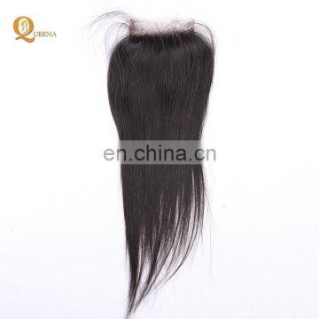 Queena Straight 4x4 Lace Front Closure Grade 8A Virgin Hair Natural Color Original Brazilian