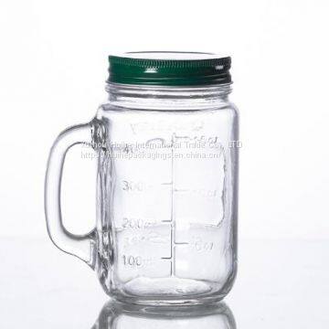 500ML disposable juice mason cup