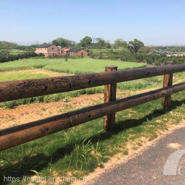 steel with wooden Guardrail