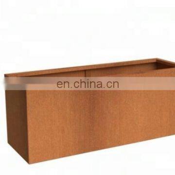 Custom design A242 Corten Steel Long Planter Box