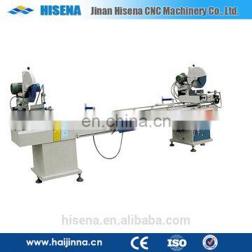 LJZ02--3500 pvc cutting machine Double head cutting Saw for plastic pvc profile PVC window machine