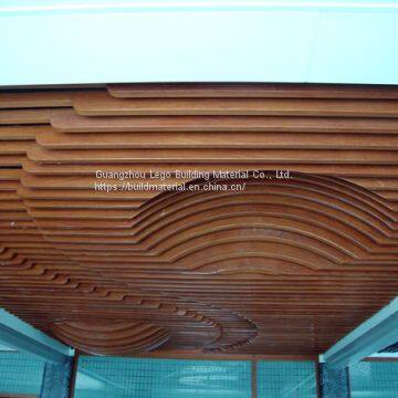 Bronze Aluminum Square Pass Fashion Waiting Room Supply