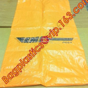 POLYPROPYLENE WOVEN BAG, PP WOVEN SACK, PP BAG, LAMINATED, GUSSETED, POST COURIER, SAND SACK LINER