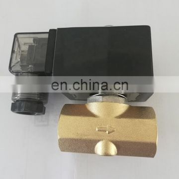 PU-05 Wiring type 0~7bar 2/2 way direct acting NC brass G1/2" bsp water, oil, air solenoid valve FKM Seal orifice 5mm