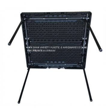 Wicker Folding Table -35'' Plastic Furniture Company Blow Molding Products Supplier Custom Plastic Furniture