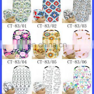 Multi-Use Stretchy Nursing Cover Baby Car Seat Cover Canopy Shopping Cart or Breastfeeding Cover photo-6