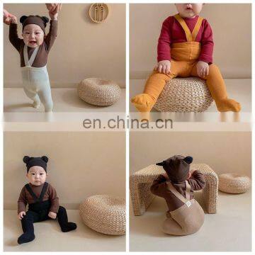 2020 Korean Children's Clothing Ins Wind Autumn Baby Knitted Overalls With Foot Socks Men and Women Baby Socks photo-2