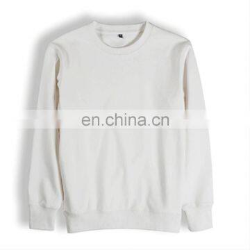 Unisex Mens Women high quality plain crewneck fleece brush inside cotton without hood sweatshirts