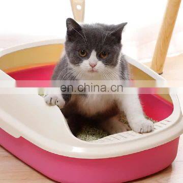 HQP-SB21 HongQiang Amazon Hot Selling Semi-closed polyester double-layer cat litter box crack-proof cat litter box