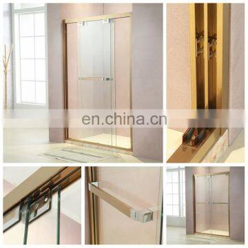 Small shower cubicle steam sliding glass shower enclosure shower door