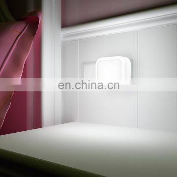 220V Square LED Smart Light Sensor Night Light Plug In Wall Lamp Kids Bed Room Bathroom Toilet Stairs Nightlight Lighting photo-4
