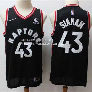 Toronto Raptors #43 Siakam Black Jersey
