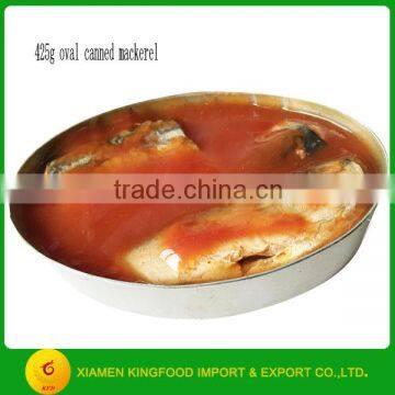 Canned Mackerel in Oval Can 425g