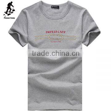 Custom pattern organic gray sports men tees