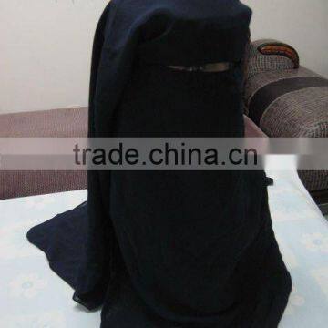 A386 Fashion three layers chiffon mask; HIJAB