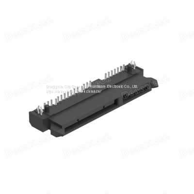 Denentech SATA 7+15P H4.20mm Female Right Angle DIP 1.80 Connector photo-4