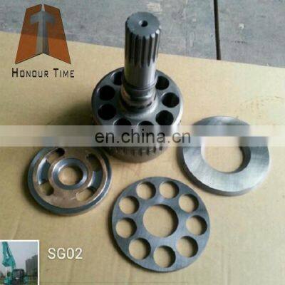 SG02 hydraulic swing motor parts for SH120 hydraulic cylinder block valve plate shoe plate set plate piston shoe