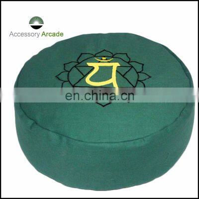 Eco-friendly New Design Most Popular Yoga Buckwheat Hulls Meditation Cushion Zafu Indian Supplier photo-3