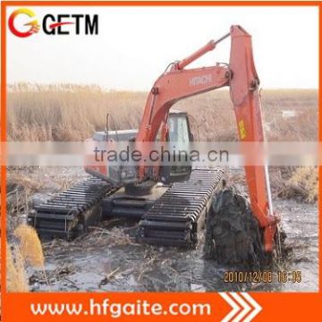 Amphibious excavator shallow water dredging specialist