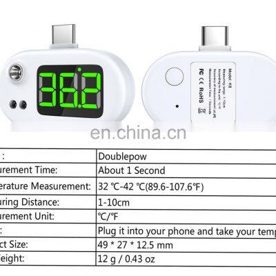 New Design Mobile Phone USB Smart Infrared Forehead Thermomete for Sale photo-5