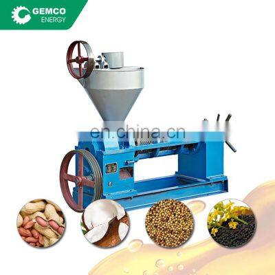 Small screw type soybean peanut groundnut corn hemp sunflower grape seed coconut oil press machine