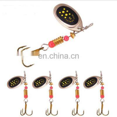 Luya Rotating Metal Sequin 5.5cm/3.1g Fish Hook Bionic Bait Iron Fishing Tackle Bait