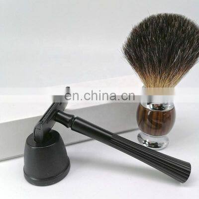 Classical Style Barber Shaving Razor Gun Black Metal Sefety Razor Shaver photo-4