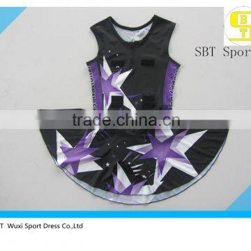 Custom New Style Sublimated Netball Dress With Underwear photo-4