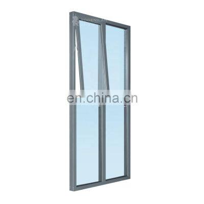 Customized aluminum profiles thermal glass awning window philippines for house