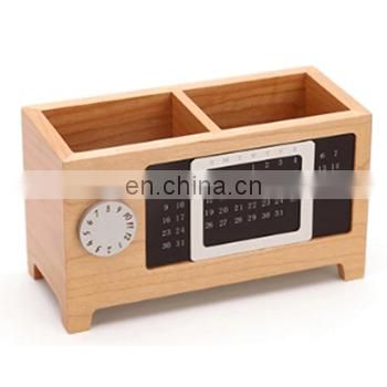 Vitalucks VL-PH01 beech 17X7.2X9.6cm wooden pen holder advent calendar box