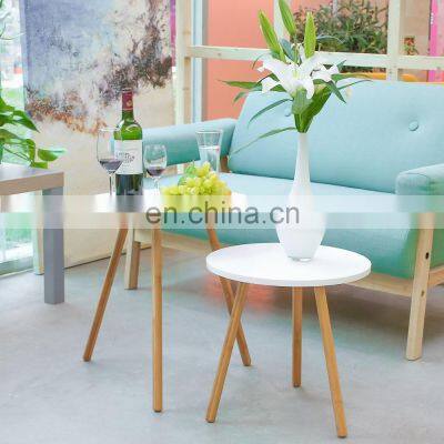 Round classic design modern MDF wooden coffee table