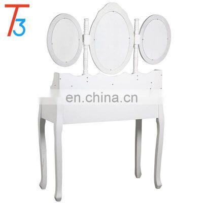 Modern Bedroom Customized Size Makeup Wooden Luxury Dresser Table photo-3