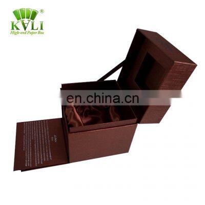 Luxurious Custom Sample Made Empty Cardboard Perfume Satin Lined Gift Packing Boxes
