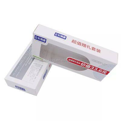 cardboard toothpaste paper box with window