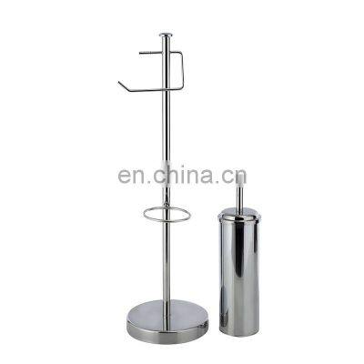 Bathroom Floor Standing Toilet Paper Holder Accessories Stainless Steel Toilet Paper Roll Holder photo-5