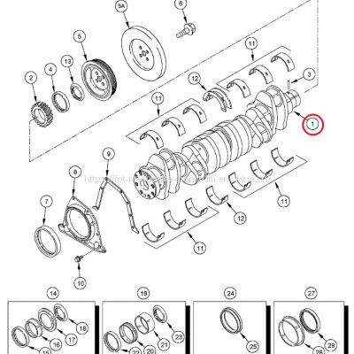 Cummins 6CT FLX3010 Crankshaft J918986