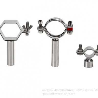 Stainless Steel Pipe Tube Supporter With Hexagon Round Hanger