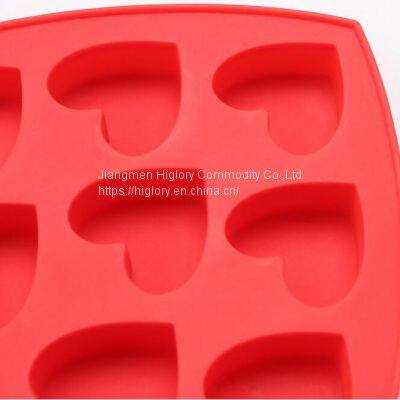 3D DIY Kitchen Accessories Fondant Candy Cake Chocolate Silicone Baking Mold 10 Cavity Love Heart Shaped Breakable Silicone Mold photo-3