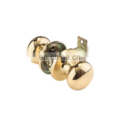 Steel Polished Brass passage double ball dummy knob tubular door lock