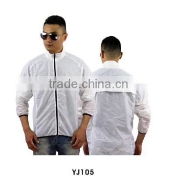 White light Reflective Safety Long Sleeve Coat with Zipper closure