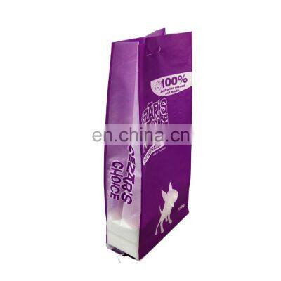 High quality pp woven laminated dog food bags dog food packaging bag feed packaging