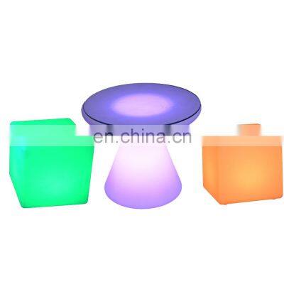 changing color light plastic bar stool cube led chair glow bar led chairs and tables