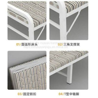 Simple Nap Bed Folding Bed Solid Wood Nap Bed Rental Room Folding Bed
