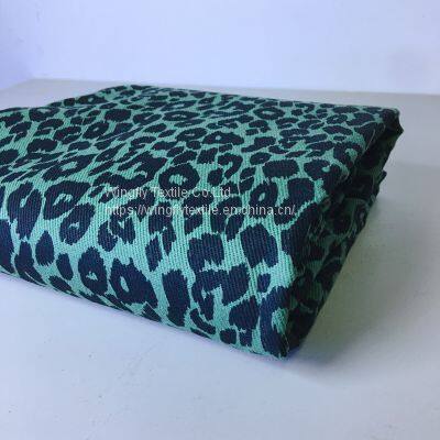 10oz Ready Made Leopard Print Washed Denim Fabric Jean Short Bags Dresses Upholstery Cloth 150cm Width W719 photo-5