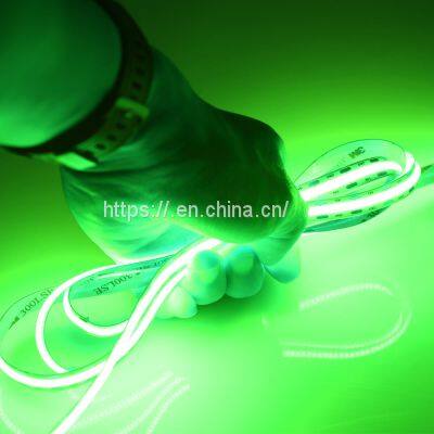 New 2023 Fashion 12W/M PCB 10MM Green LED Strip Light Landscape Decoration Lighting LED Strip COB photo-2