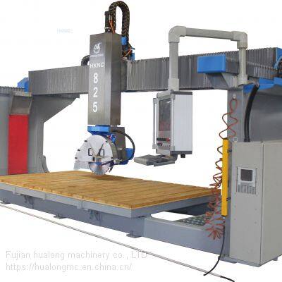 Hualong Machinery 5 Axis CNC Marble Granite Bridge Saw Cutting Machine With Italian Pegasus System 3D Stone Profiling Engraving Function for Sale photo-2