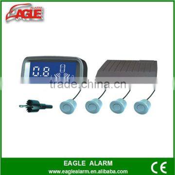 Big display waterproof lcd ultrasonic parking sensor with customer brand on monitor